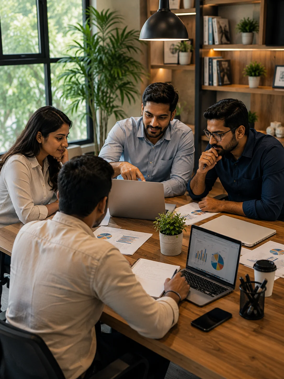 Business professionals in discussion