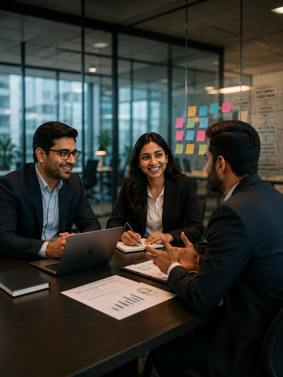 The Bridgers recruitment team meeting